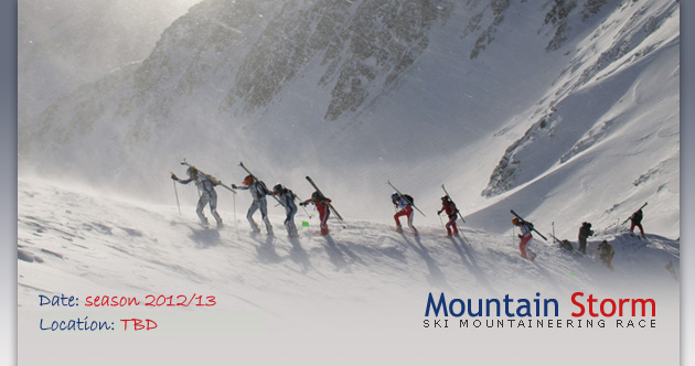 Ski mountaineering rando race - Mountain Storm